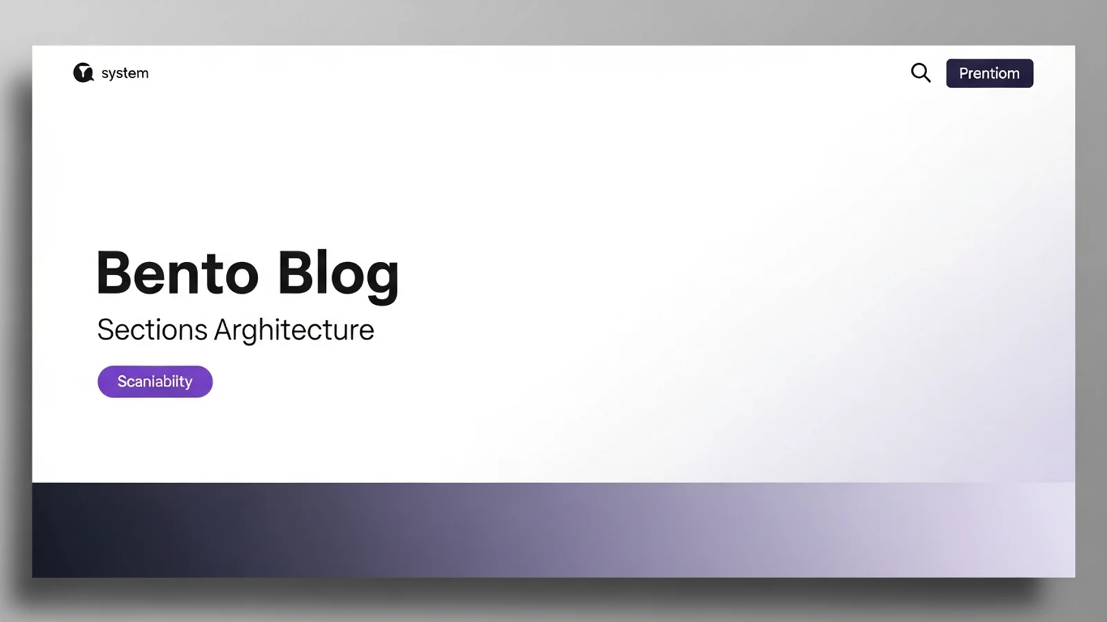 Section Architecture for Scannability