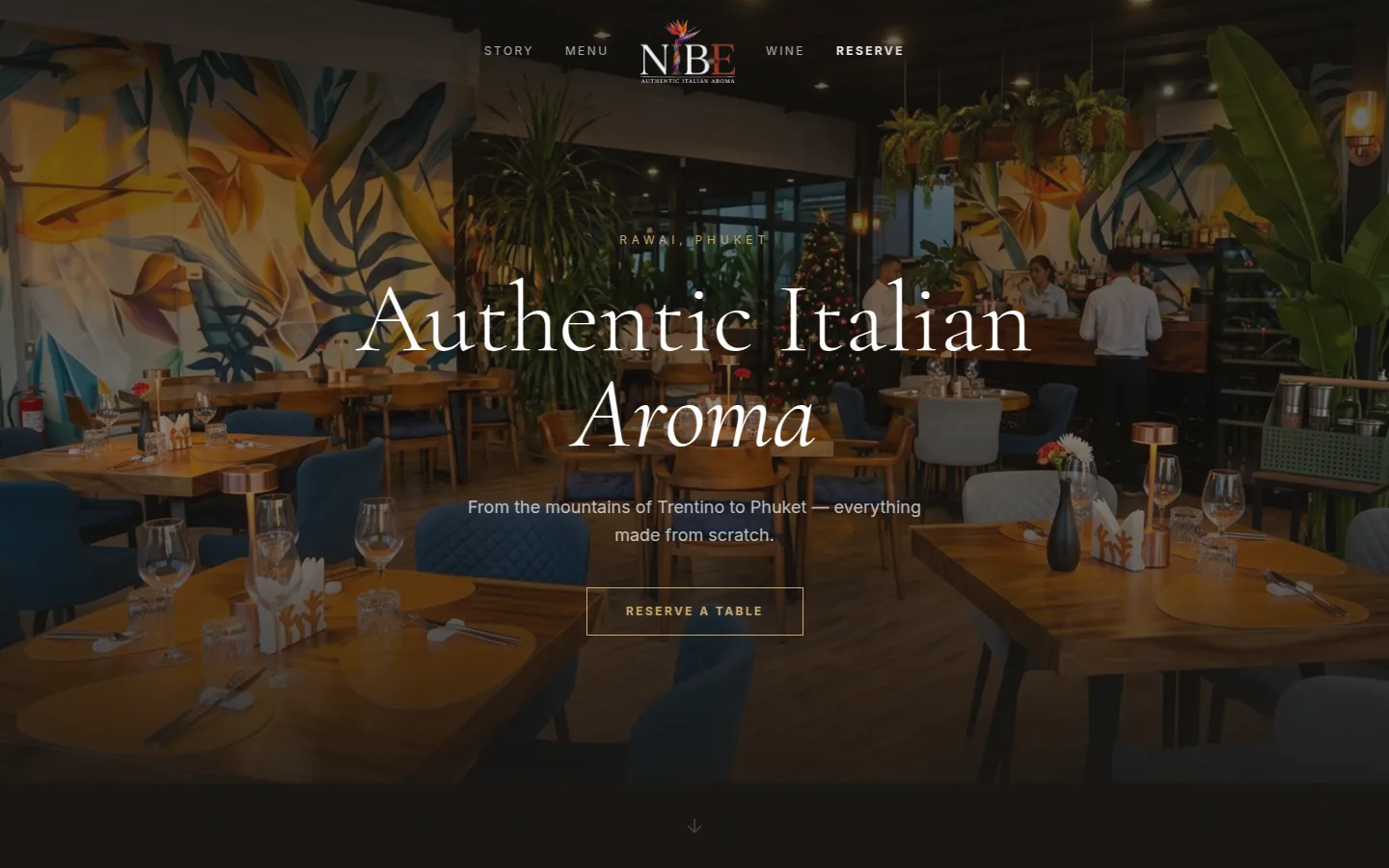 Nibe Rawai — Villa & Real Estate website preview