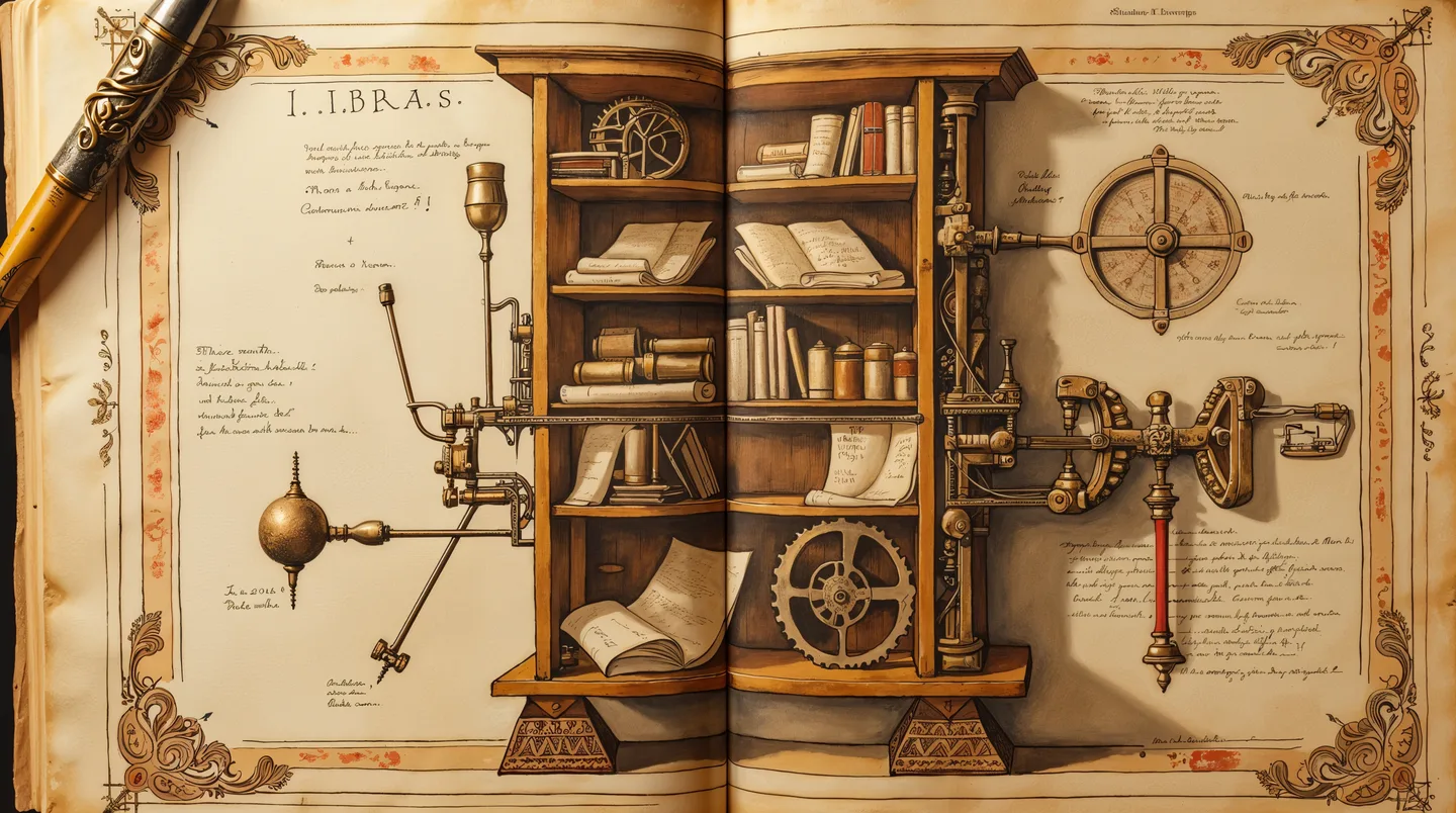 Content Management Antique Book