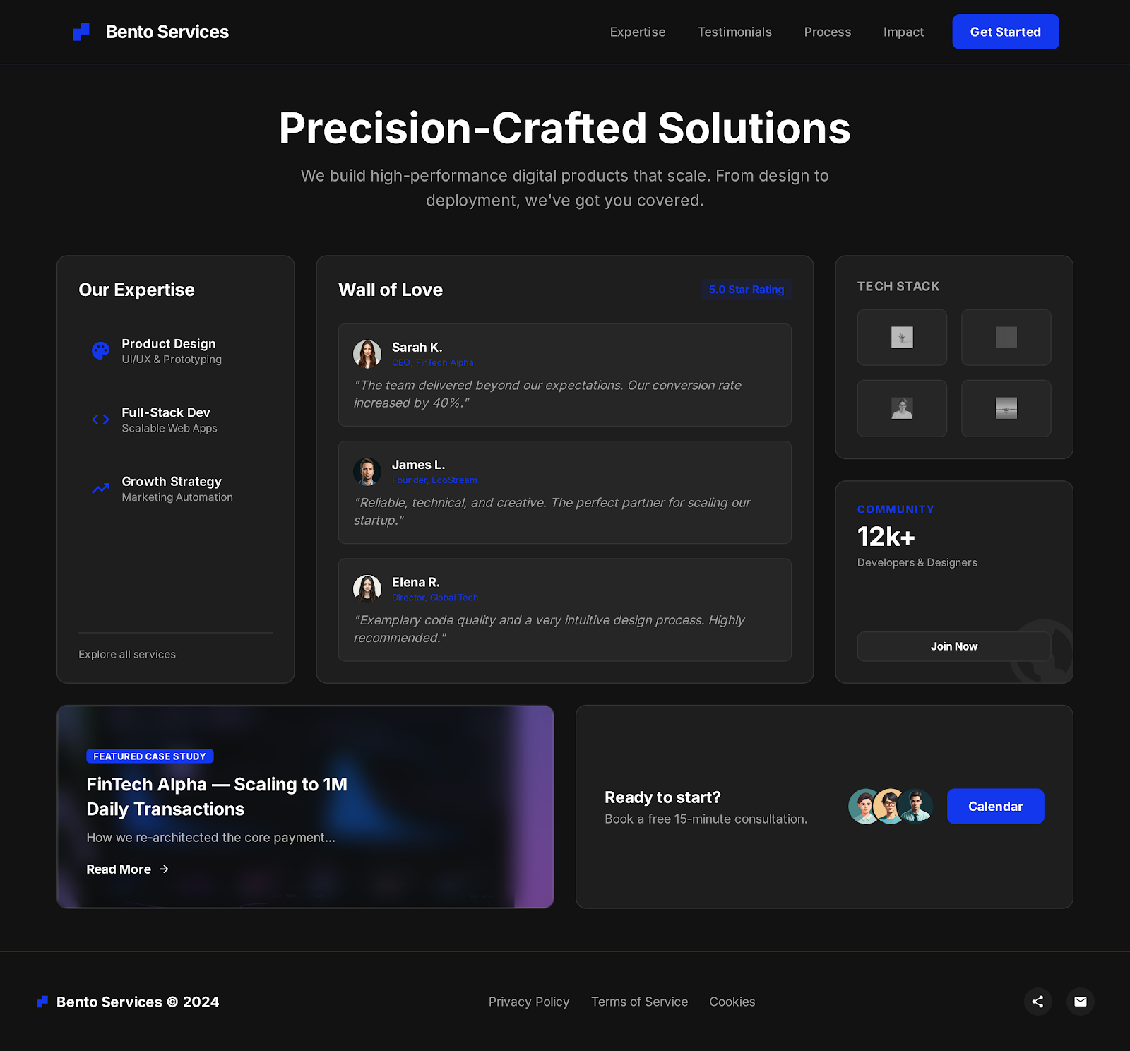 Bento Grid Features screen 4