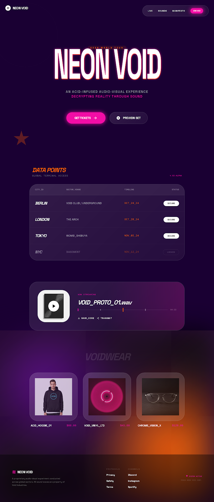 Neon Void Tour