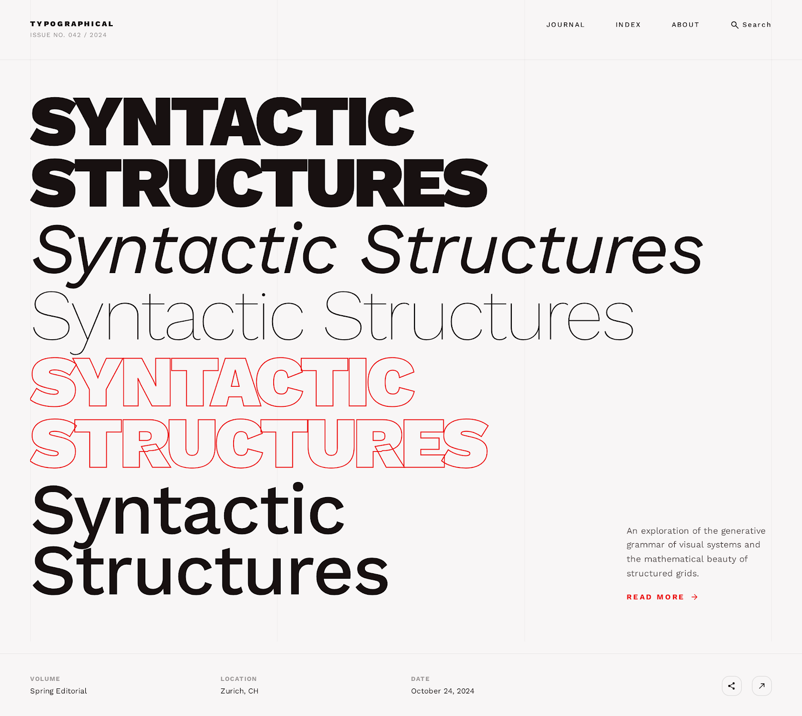 Type Collage Hero screen 3