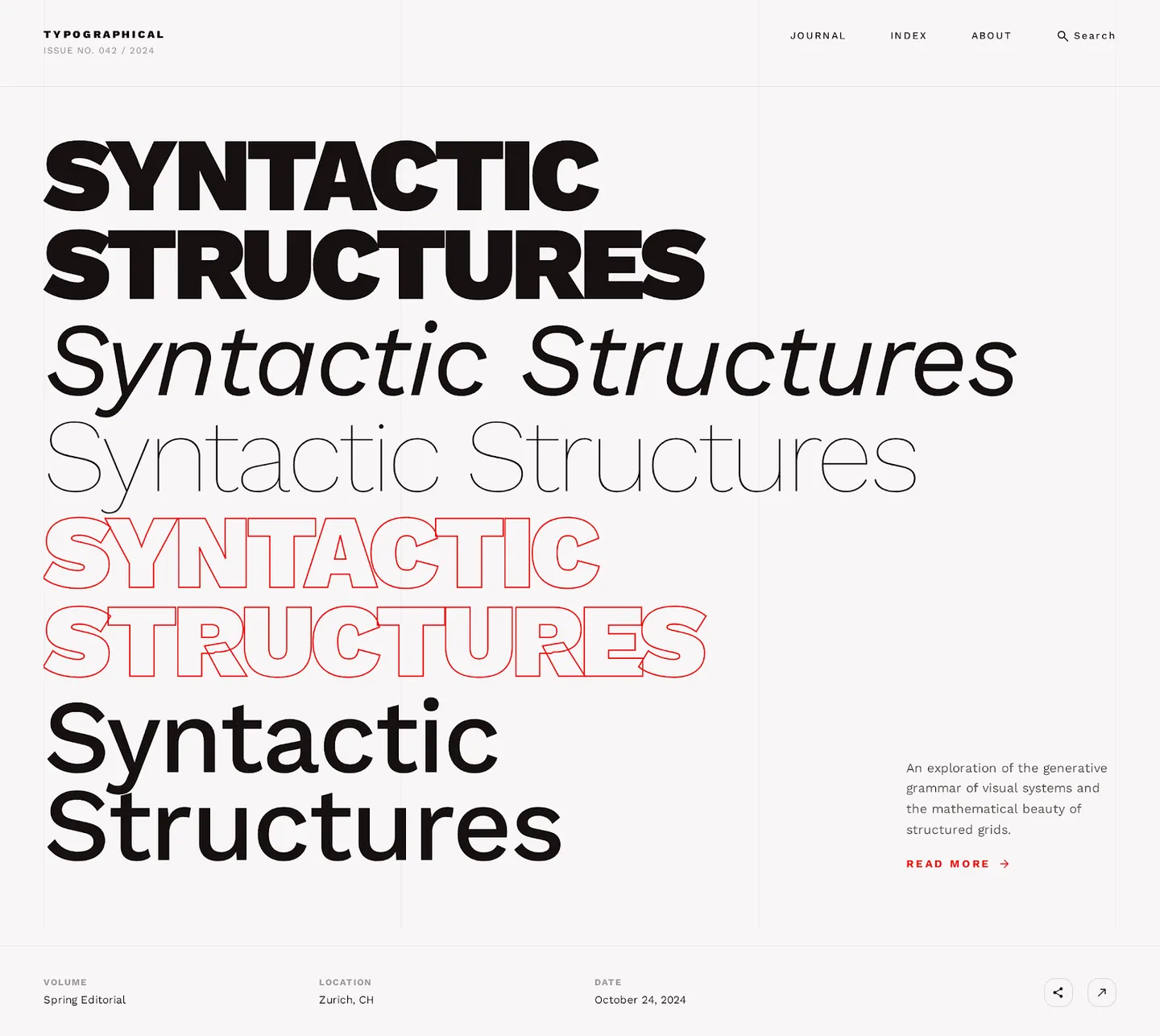 Type Collage Hero screen 3