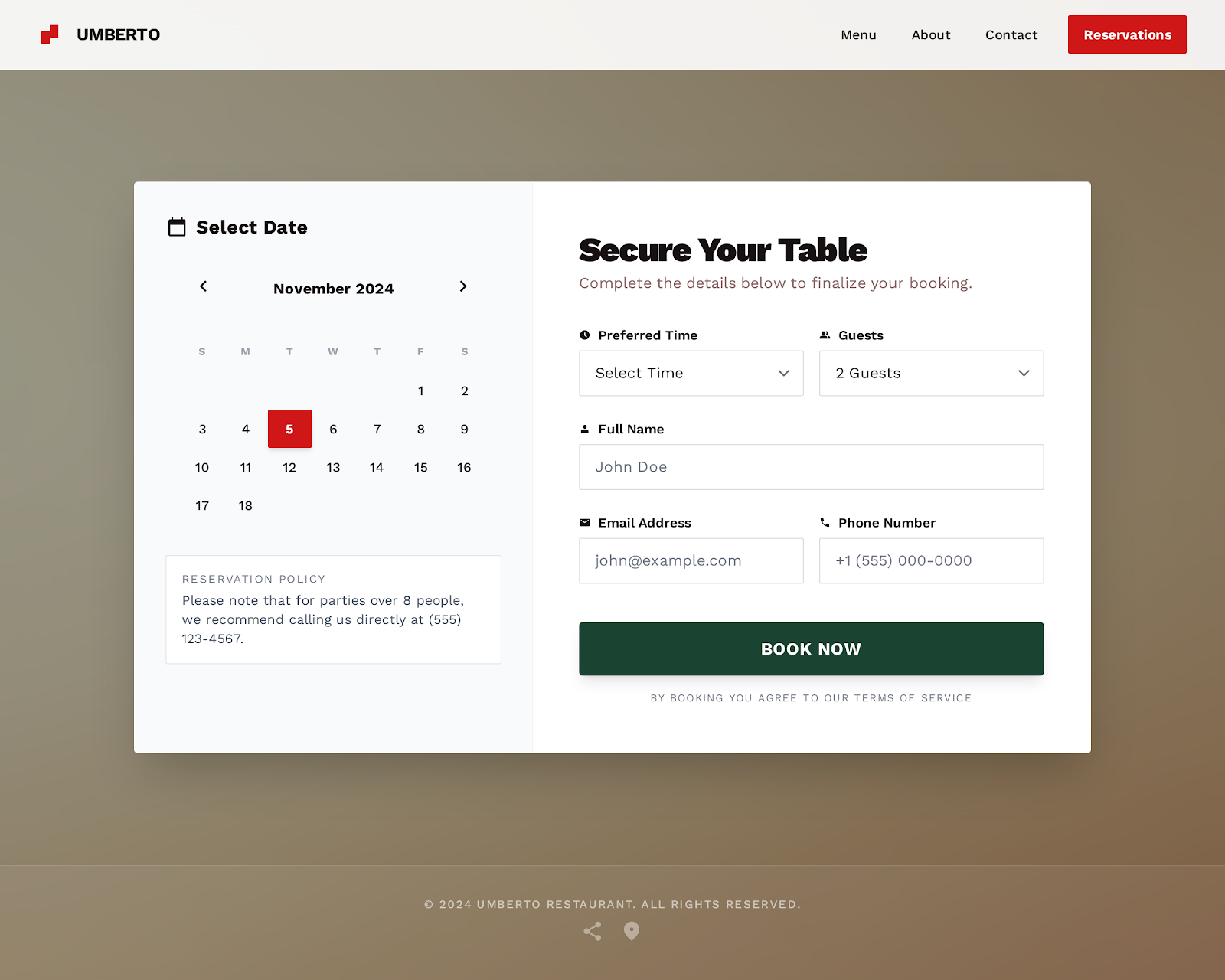 Umberto Restaurant screen 3