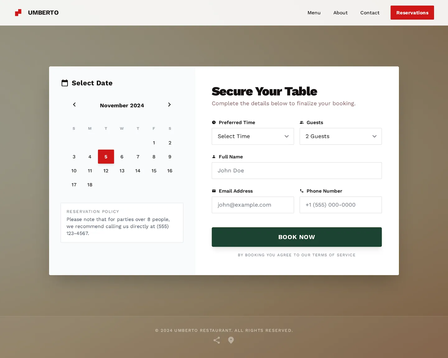 Umberto Restaurant screen 3